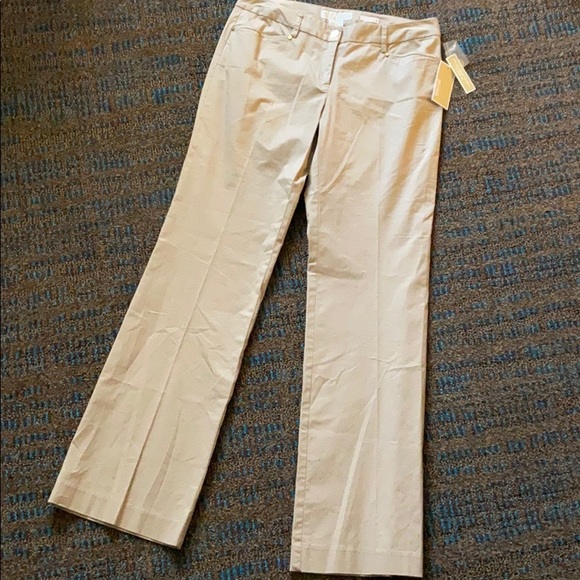 NWT MICHAEL KORS - Gramercy Fit Pants Khaki Size 6